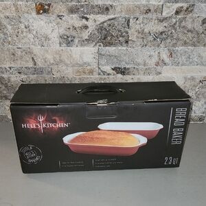 Hells Kitchen Brand New Red Bread Baker 2.3 QT